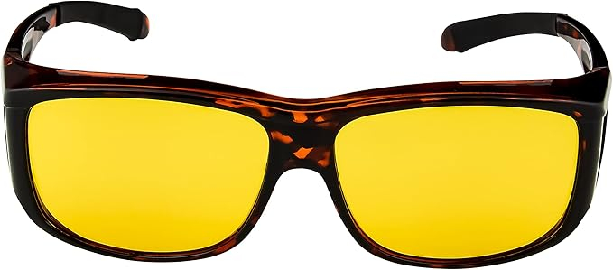 Ochelari Polarizați Fit-Over UV400 pentru Condus Noaptea – Lentile Galbene Anti-Orbire [2]