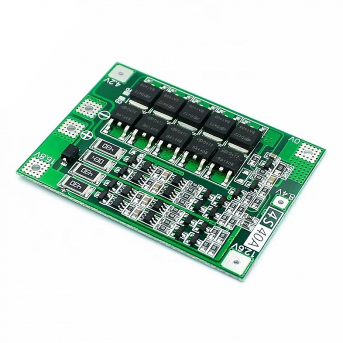Placă Protecție Acumulator Litiu-Ion 16.8V BMS 4S 40A cu Balansare - Siguranță și Eficiență [6]