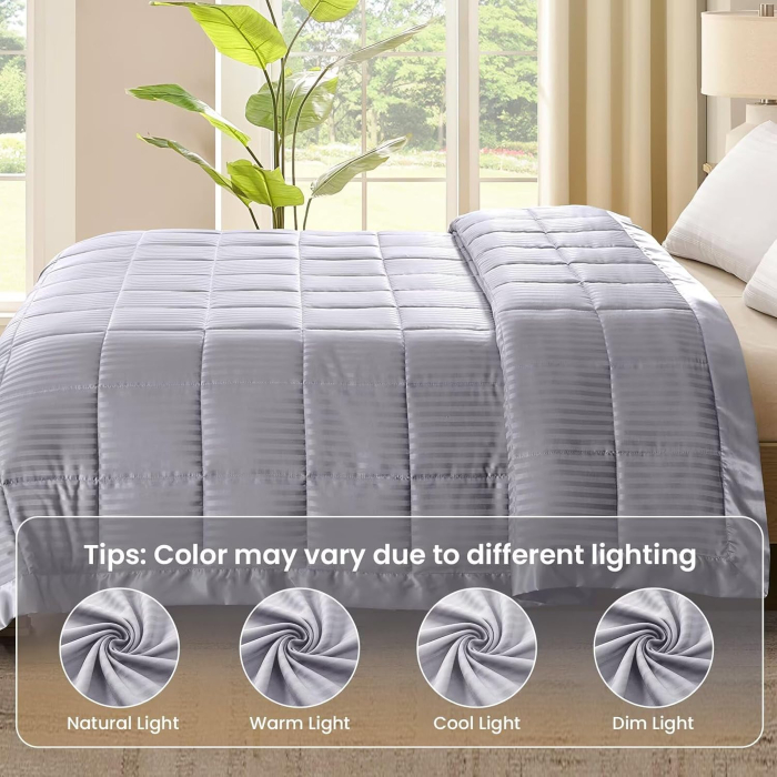 Plapumă King 228  × 228 cm Microfibră Premium – Culoare Crem [2]