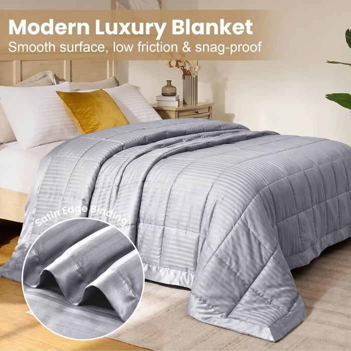 Plapumă King 228  × 228 cm Microfibră Premium – Culoare Crem [3]