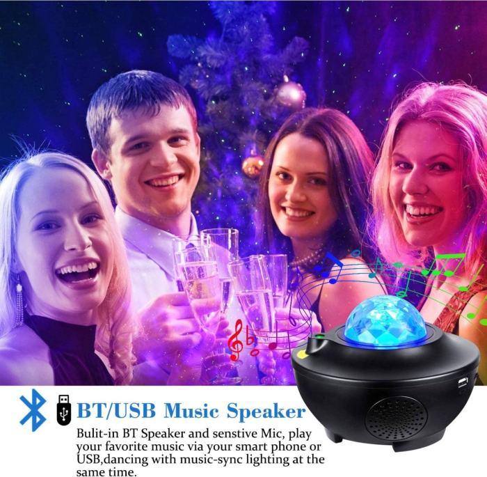 Proiector LED cu Stele și Difuzor Bluetooth 3 în 1 – Lumină Galaxie [3]