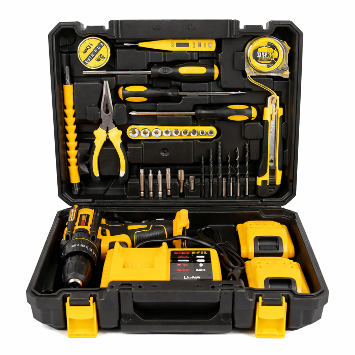 Set Bormașină cu Percuție 36V 5Ah 2 Baterii Li-Ion 62Nm 30 Accesorii [2]