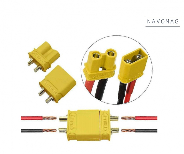Set Conectori XT-30 Mamă/Tată - 5 Perechi, Alimentare 30A, Rezistență Termică 120°C [3]