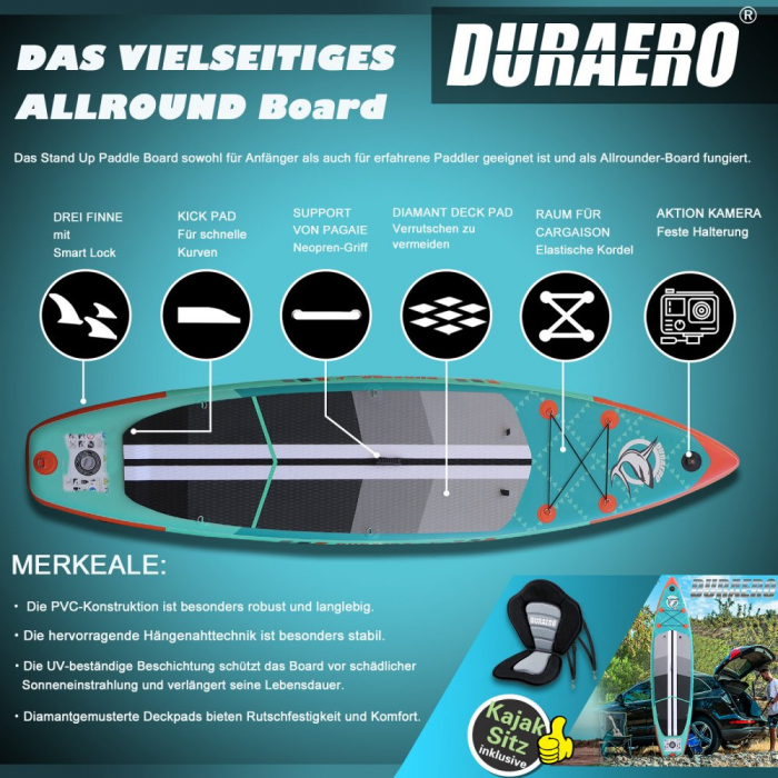 Placă SUP Gonflabilă Portocalie 2-în-1 – Oferta Limitată! Tot ce Ai Nevoie pentru Aventuri de Neuitat. Cumpără Acum, Stocuri Reduse! [4]