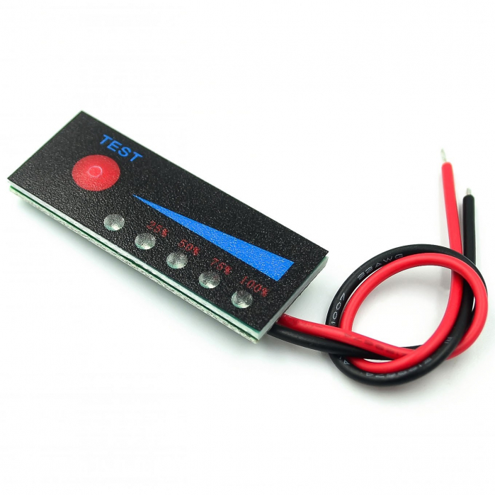 Tester Acumulator Litiu 4S – Indicator LED 12V-16.8V, Consum Redus, Compatibil Li-ion și Plumb-Acid [4]