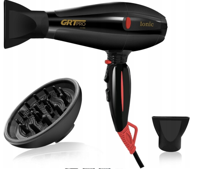 Uscător de păr profesional cu difuzor 2400 W – uscare rapidă și volum natural [1]