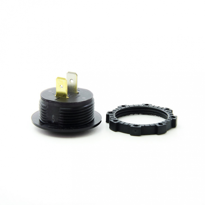 Voltmetru Digital Rotund 5-35V – Afișaj LED Verde, Rezistent la Apă, Ideal pentru Navomodele și Motociclete [3]