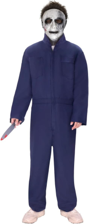 Masti si costume carnaval - Costum Halloween Adulți – Salopetă Unisex cu Fermoar și 6 Buzunare pentru Cosplay și Carnaval