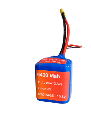 Acumulatori Navomodele - Acumulator Li-Ion 3S 6400mAh 11.1V XT60 pentru navomodele si echipamente electrice