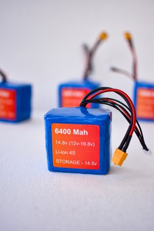 Acumulator Li-Ion 4S 6400mAh 12V-16.8V Mufă XT60 [1]