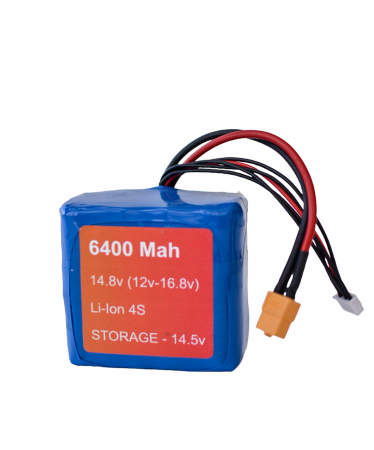 Acumulator Li-Ion 4S 6400mAh 12V-16.8V Mufă XT60