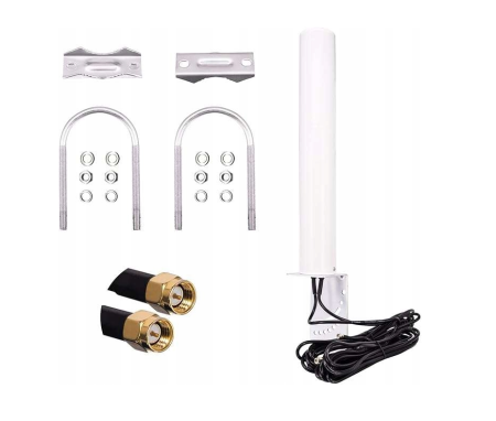 Wireless - Antena externă 4G LTE 600–2700 MHz, omnidirecțională, SMA, cablu 5 m KMR200, 50 Ω