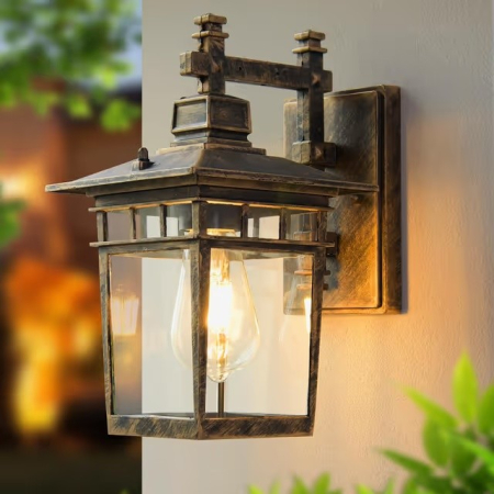 Smart Deals - Aplică Exterior Retro E27 IP44 cu Sticlă Transparentă pentru Terasă și Verandă
