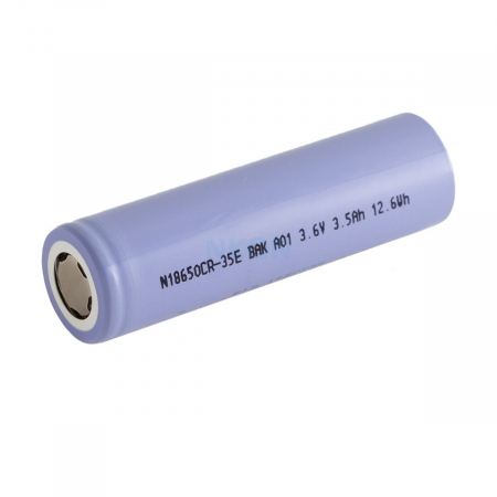 Celule Litiu Ion 18650 - BAK N18650CR-35E – 3500mAh – 10.5A