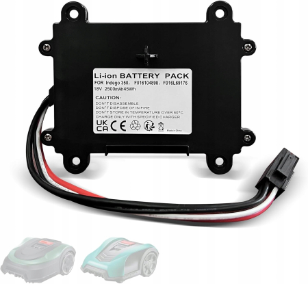 Acumulatori Navomodele - Baterie 18V 2.5Ah pentru Bosch Indego 350 400 S+ M700 Înlocuitor F016104898 Li-Ion 45Wh