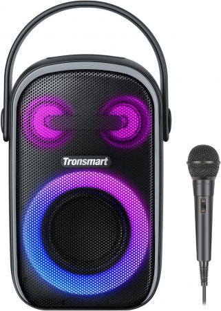 Smart Deals - Boxa Portabilă Tronsmart Halo 110 Negru cu Sunet 60W, Iluminare LED și Funcție Karaoke
