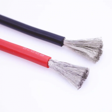 Cablu Siliconic 16 AWG, flexibil, Pentru Baterii Rezistent la 200 grade rola 2 m, 1m rosu 1m negru [3]