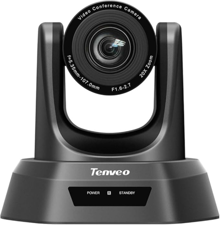 Wireless - Cameră PTZ Tenveo 20× Zoom Full HD 1080p – Profesională pentru videoconferințe și streaming