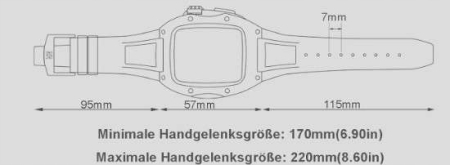 Husă cu curea Apple Watch 9/8/7 45mm SE/6 44mm negru – protecție completă [2]