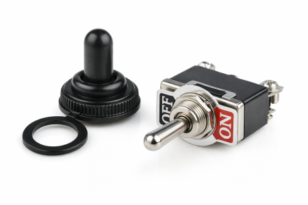 Accesorii Navomodele - Comutator Basculant ON-OFF SPST 15A 250V – Rotund Ø12,2 mm