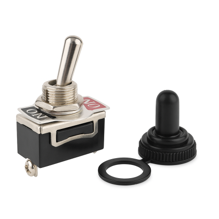 Comutator Basculant ON-OFF SPST 15A 250V – Rotund Ø12,2 mm [1]