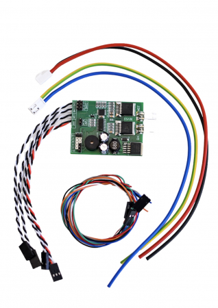 Module electronice - Electronica completa navomodel/barcuta/vaporas plantat  V3 - placa full ubec, regulator, switch lumini blink 2