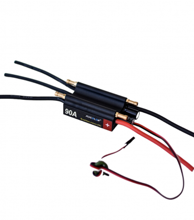 ESC Brushless 90A FlyColor – 2-6S LiPo / Litiu-Ion UBEC Inclus, Răcire pe Apă pentru Bărci RC [1]