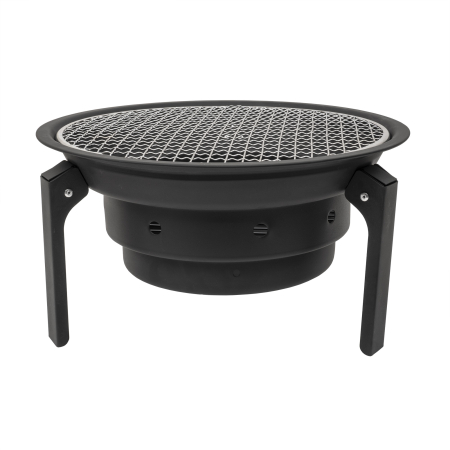 Echipamente pentru Gătit Outdoor - Gratar metalic pliabil pentru camping rotund 35 cm