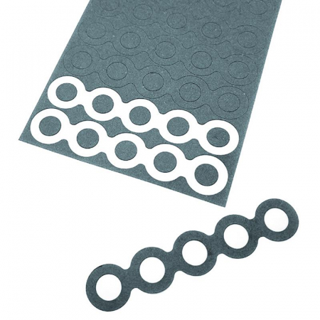 Accesorii acumulatori - Hartie PVC cu Adeziv – Inele Izolatoare 5p pentru Acumulatori 18650