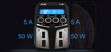 Încărcător SkyRC T100 2 x 50W [2]
