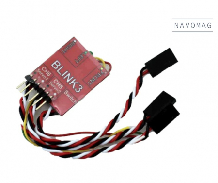 Modul RC Blink 3 Switch Dublu cu Memorie pentru Navomodel 2 Cuve [2]
