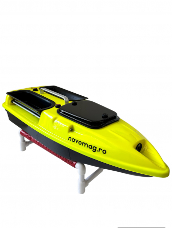 Navomodel de Viteză Brushless cu Sonar LUCKY FF918C și Acumulator 4S - Galben Fluo [1]