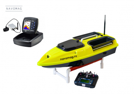 Navomodele - Navomodel Plantat - NAVOMAG - Dotat cu Acumulator 4 S și Sonar LUCKY , FF918C, de nouă generație -