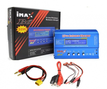 Pachet Acumulator Li-Ion 3S 16.000 mAh + Încărcător IMAX B6 + Alimentator 12V [1]