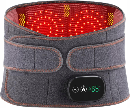 Wireless - Centură Electrică Încălzire Lombară 5000 mAh Gri