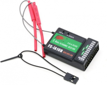 Radiocomenzi Navomodele - Receptor FlySky FS-iA10B 2.4GHz cu telemetrie 10 canale