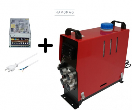 Accesorii auto - Sirocou Vertical Compact Portabil 8kW - Încălzitor Diesel 12V/24V pentru Mașini, Camioane și Case
