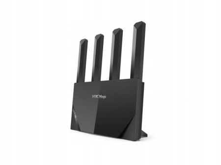 Wireless - Router WiFi dual band 2,4 / 5 GHz, 4 antene externe, acoperire 60-90 m², standard WiFi 6, porturi Gigabit, ideal pentru apartamente.