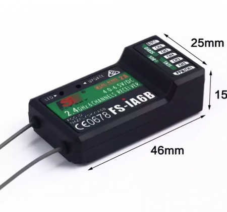 Radiocomenzi Navomodele - Receptor, receiver FS-IA6B , pentru Radiocomanda Flysky FS-I6 sau Turnigy FSI66