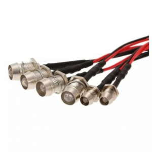 Set Leduri Semnalizare RC - 6 Leduri Albastru, Alb și Roșu pentru Automodele și Navomodele, 12V [3]