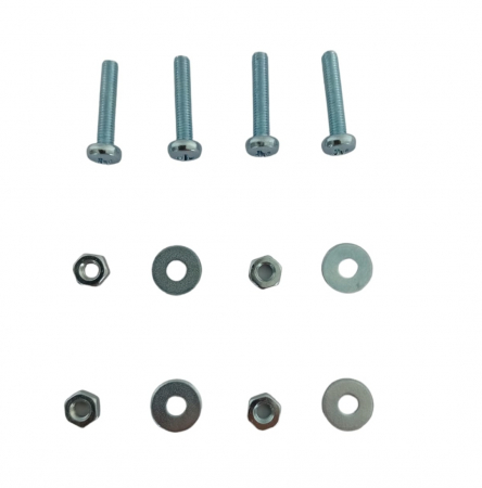 Set Șuruburi Cuve + Șaibe și Piulițe – 4 Bucăți Fiecare | Fixare Sigură
