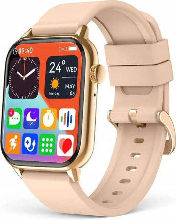Smartwatch-uri - Smartwatch inteligent 1.68 inch HD – monitorizare puls, tensiune și oxigen, rezistent la apă IP67