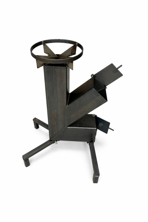 Echipamente pentru Gătit Outdoor - Sobă tip rachetă pe lemne – compactă, randament ridicat, consum redus de combustibil, încălzire rapidă și eficientă, produs original fabricat în România