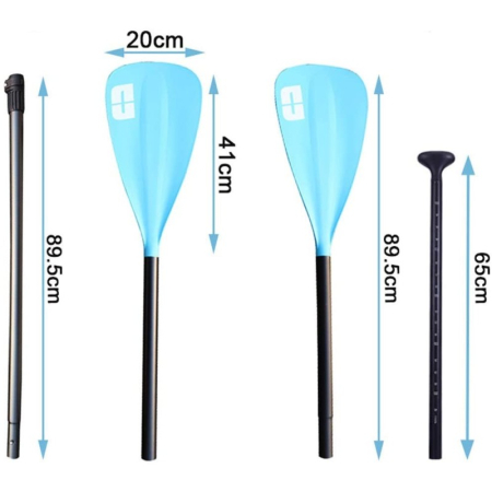 STAND UP PADDLES - Vâslă Dublă pentru Caiac sau stand up paddle din 3 Piese - Second Hand Verificată