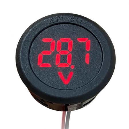 Accesorii acumulatori - Voltmetru Digital 5-100V – Afișaj LED Roșu, Ideal pentru Acumulatori Fotovoltaici și Navomodele