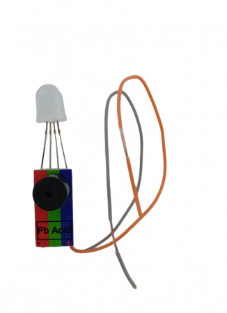 Voltmetru SMART RGB cu Buzzer – LED 10 mm pentru PbAcid 6/12V