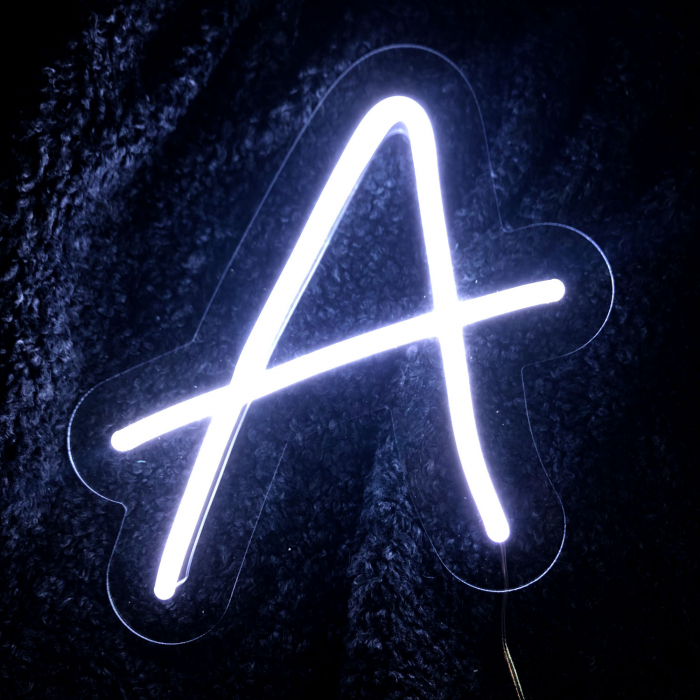 Semn neon led model literele alfabetului 27 cm [1]
