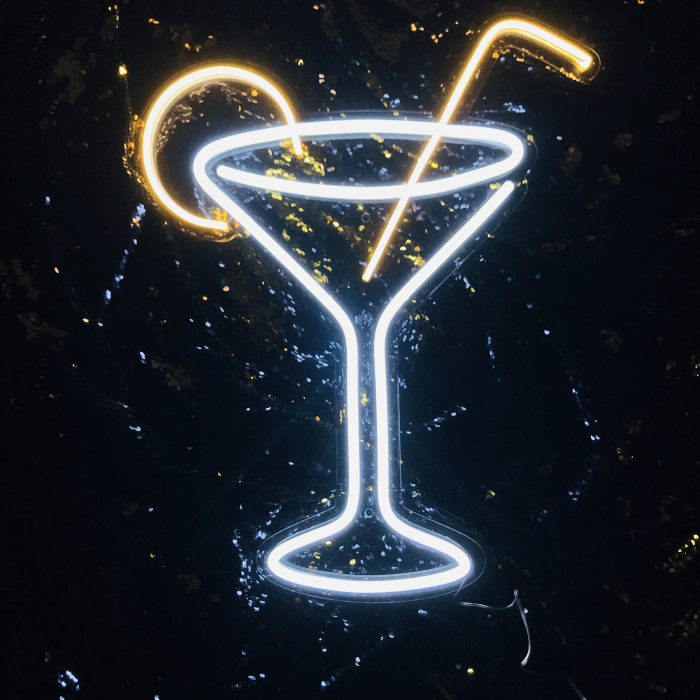 reclama luminoasa lampa decorativa semn led neon model pahar cocktail [2]