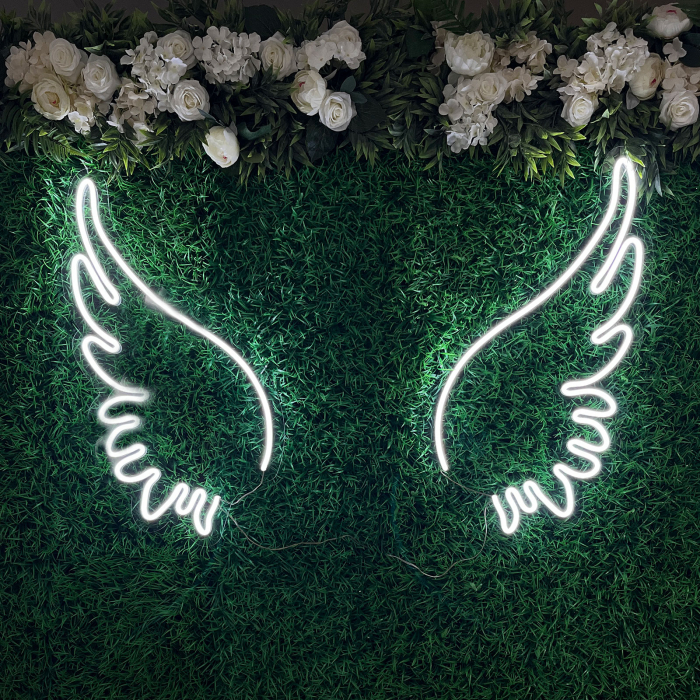 semn din led neon aripi de inger [3]
