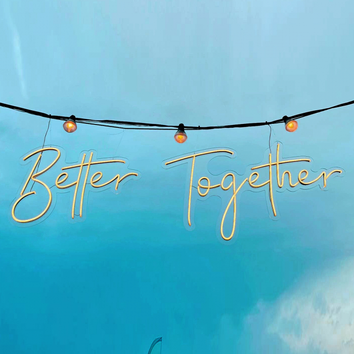 semn din led neon Better Together [3]